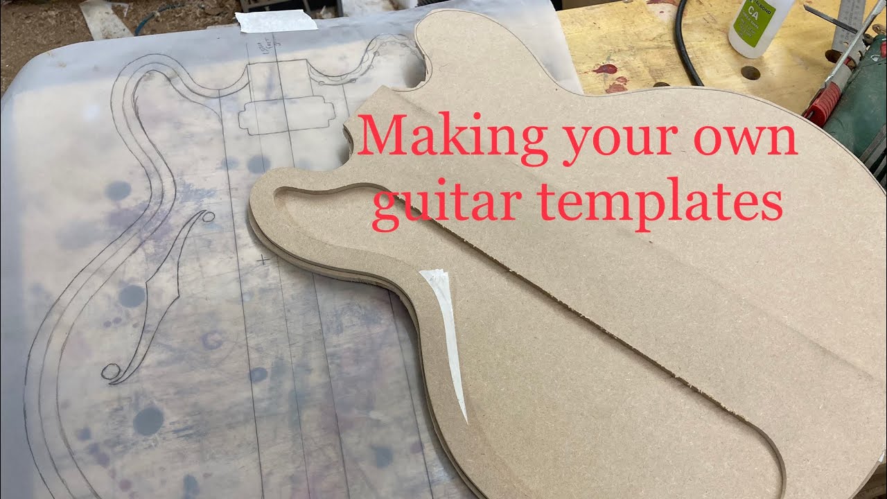 Custom guitar building: Making your own routing templates
