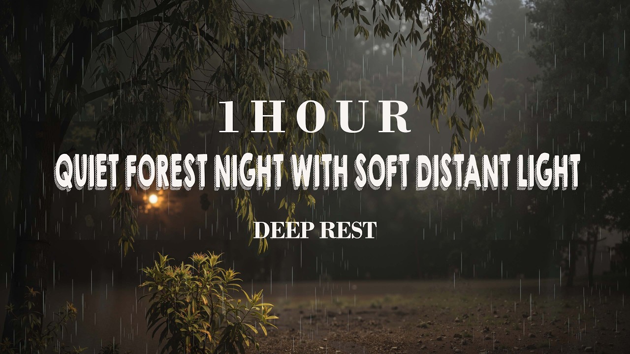Gentle Night Rain Ambience for Calm, Still, Undisturbed Sleep | ASMR