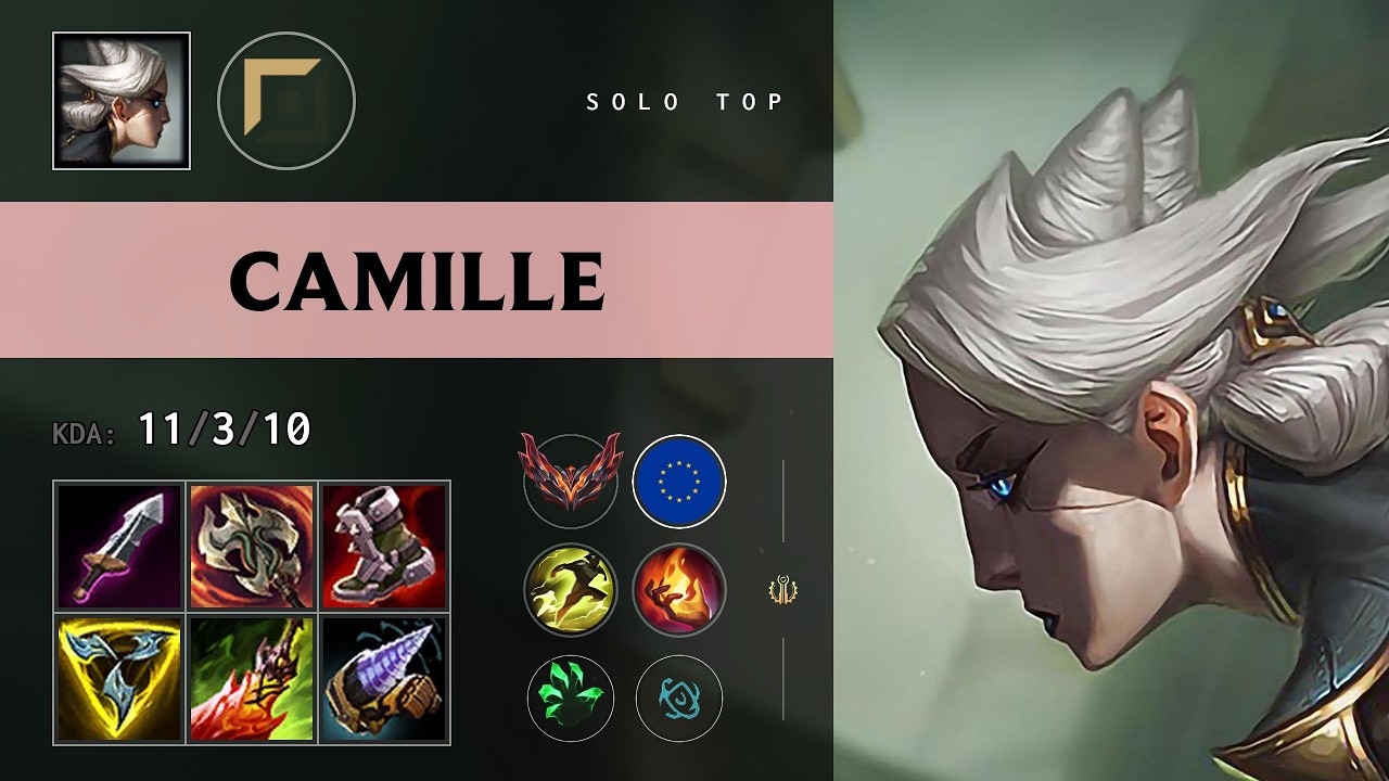 Camille (верх) против Riven &mdash; EUW Грандмастер, патч 26.11