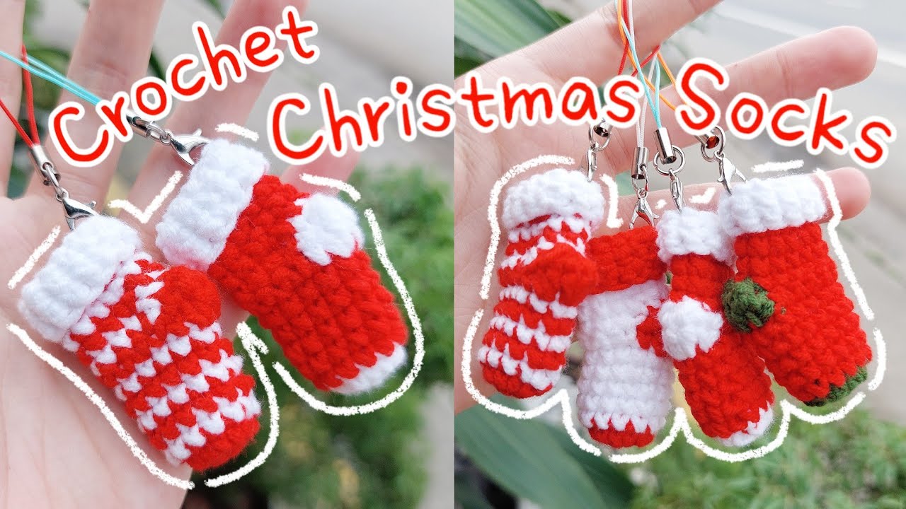 Crochet CHRISTMAS SOCKS | Crochet SOCKS | Móc len VỚ GIÁNG SINH | Lem'n Do
