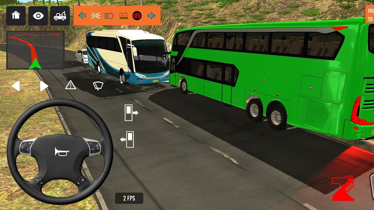 2025 new coach bus simulator 💥 || indonesia bus simulator part-29 #bus #game #simulator #comman