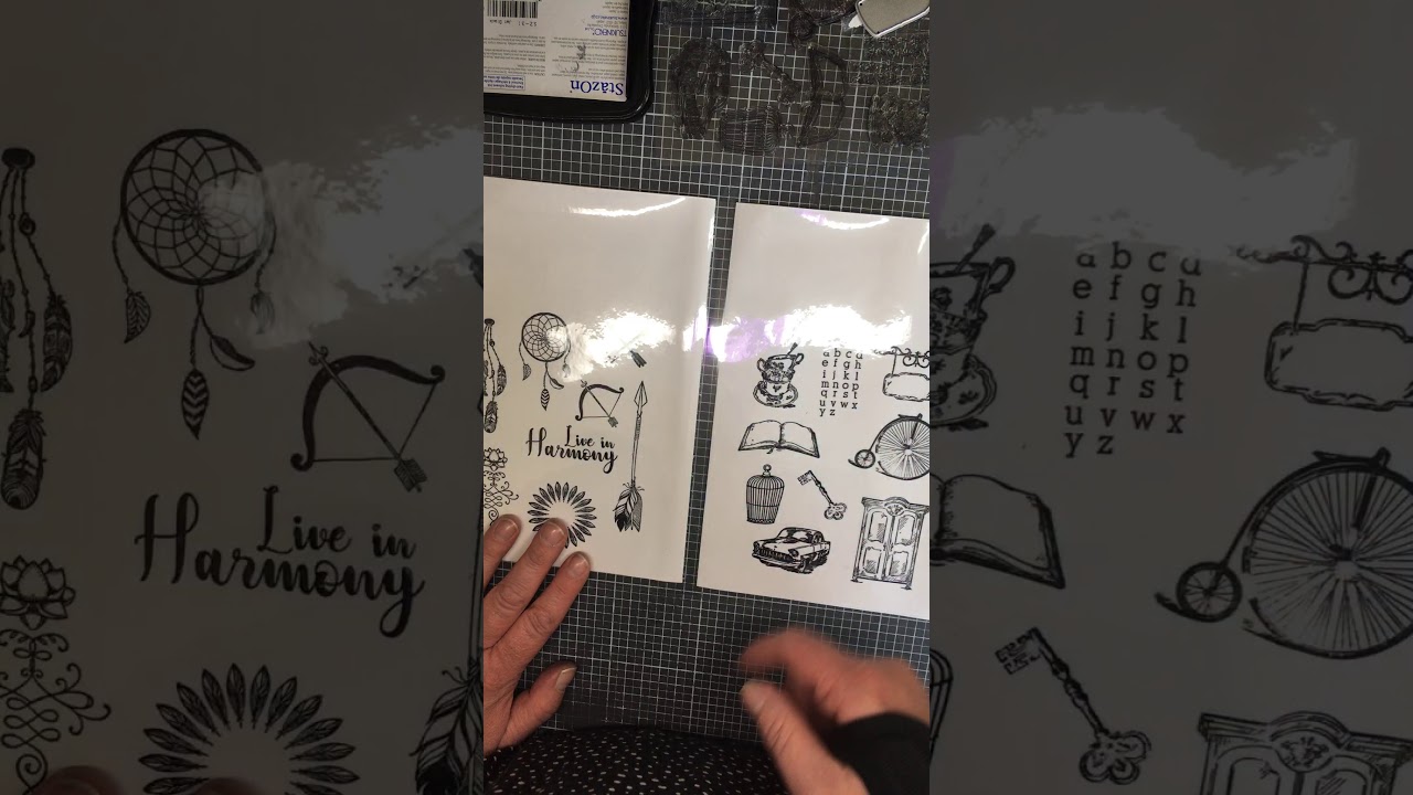 Clear stamps Aufbewahrung selber machen ❤️❤️