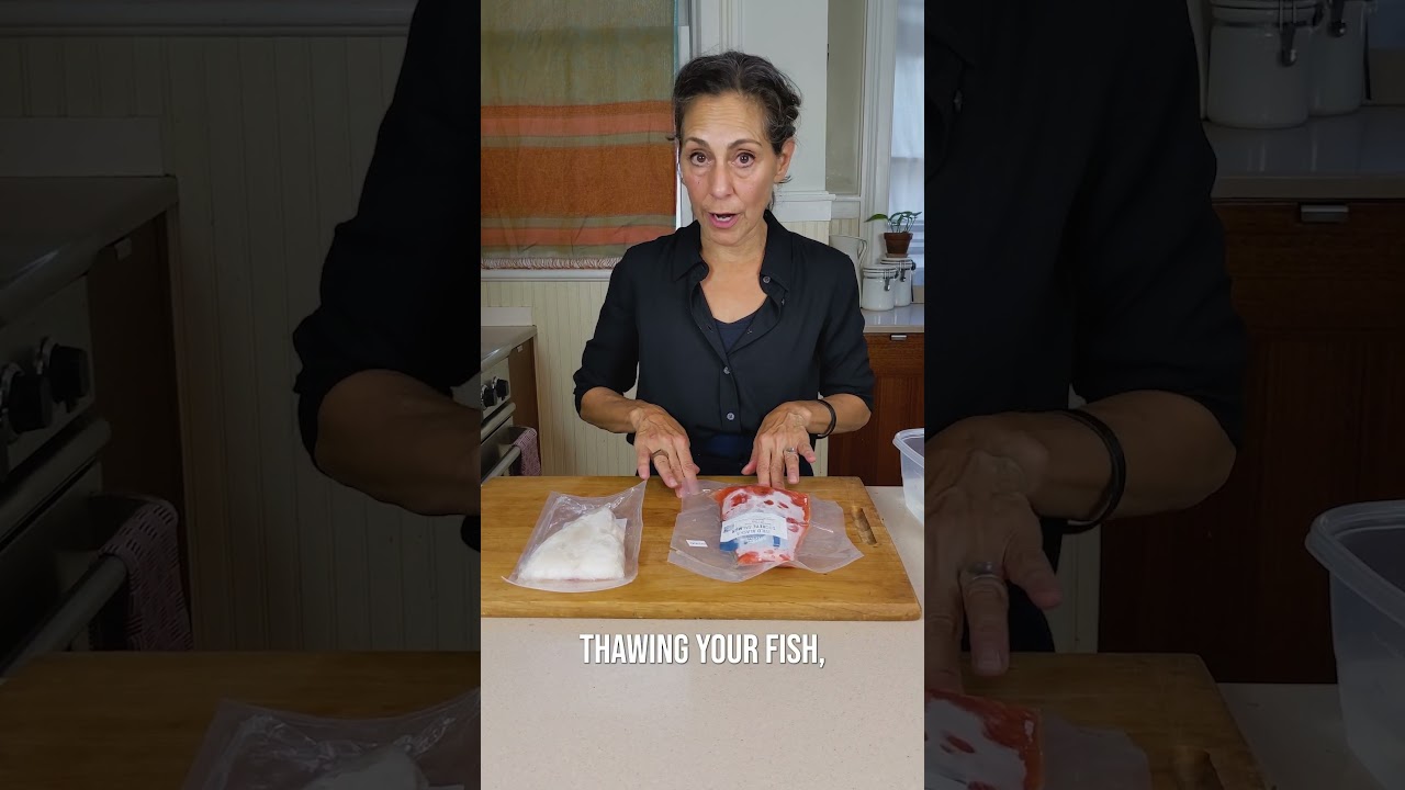 How to safely thaw frozen fish #shorts