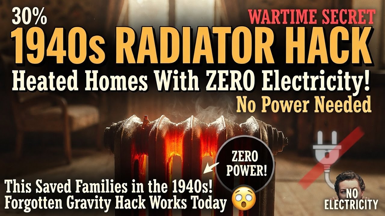 The 1940s Radiator Hack Heating Homes Without Electricity!
