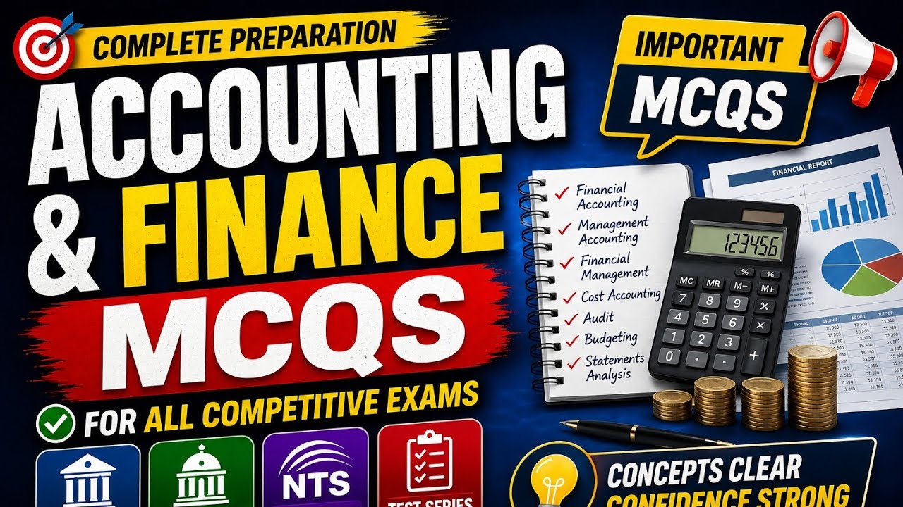 Top Accounting & Finance MCQs | Most Important Questions for Exams
