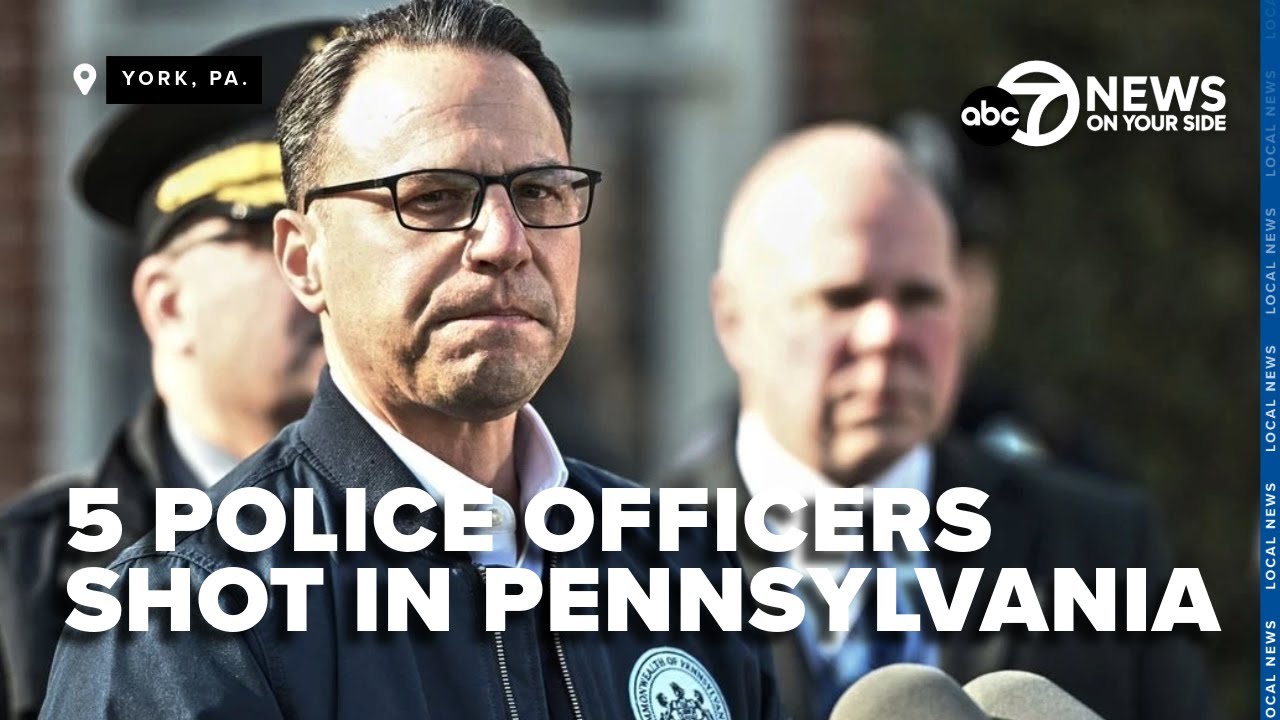 LIVE: Gov. Josh Shapiro at the scene of a Pennsylvania shooting that left 3 officers dead, 2 injured