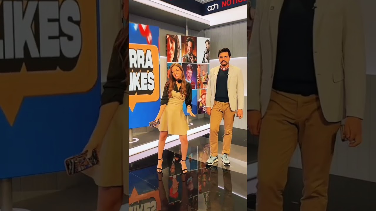 Valentina Rodríguez en el programa tren del mm muy hermosa y buen reflejo 