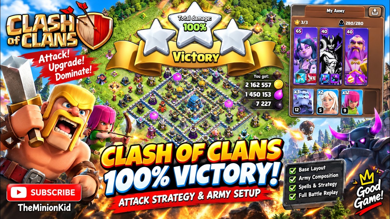 Clash of Clans Attack Strategy | Easy 3-Star Victory
