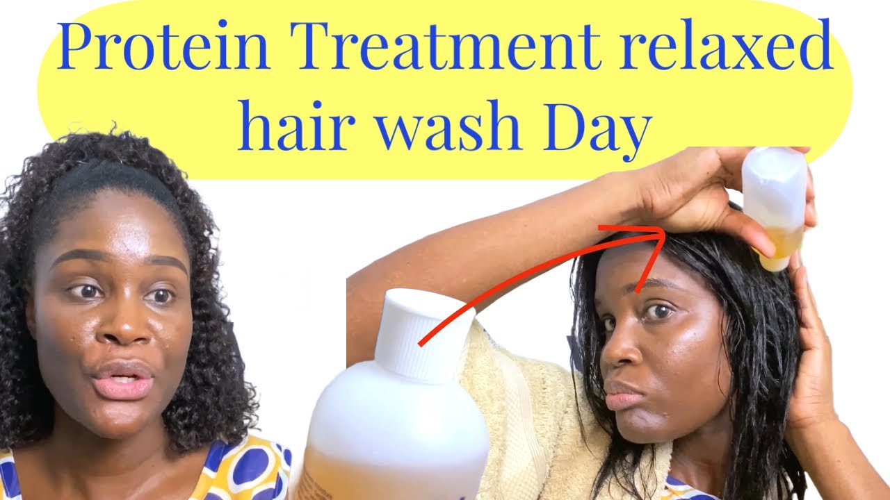 Relaxer Wash Day: New protein treatment to stop breakage on relaxed hair