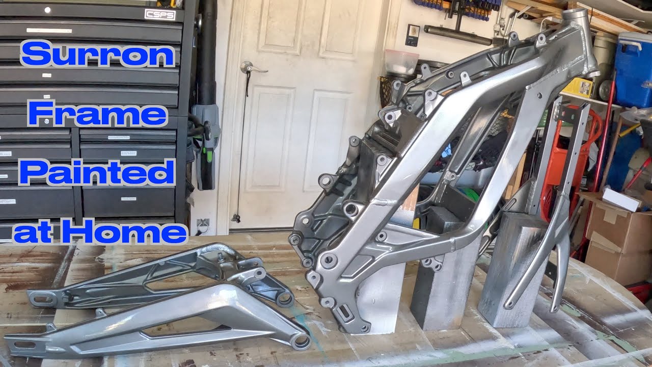I painted my Surron frame at home for less than $80