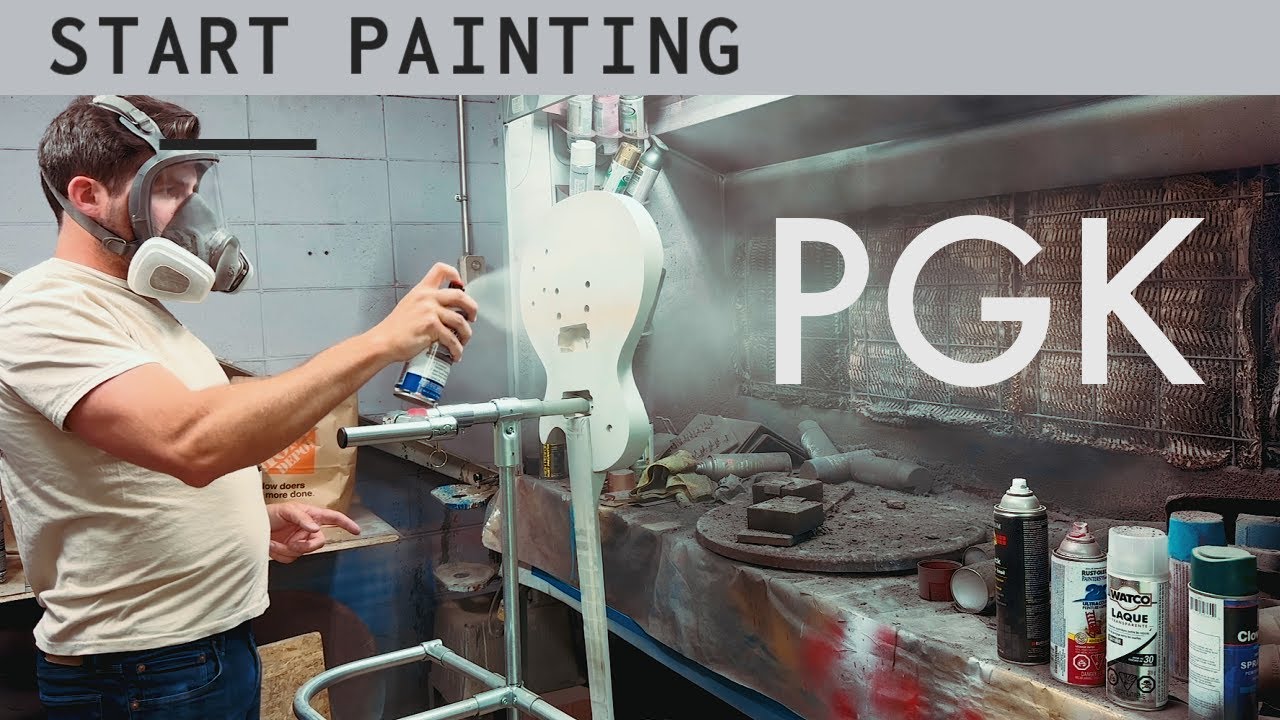 Starting to Paint the New Precisions Guitars LP