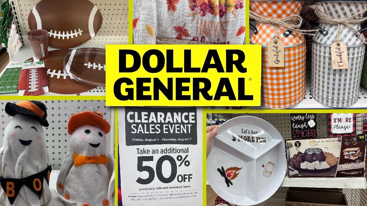 DOLLAR GENERAL🚨 HUGE CLEARANCE SALE| FALL & HALLOWEEN ARRIVALS| DOLLAR DEALS‼️ #dollargeneral #shop 