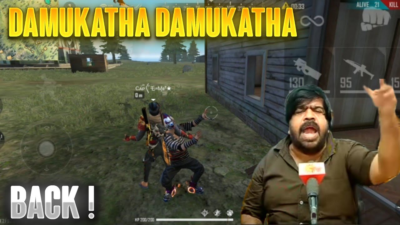 Back To YouTube🤡 / freefire funny ranked match tamil
