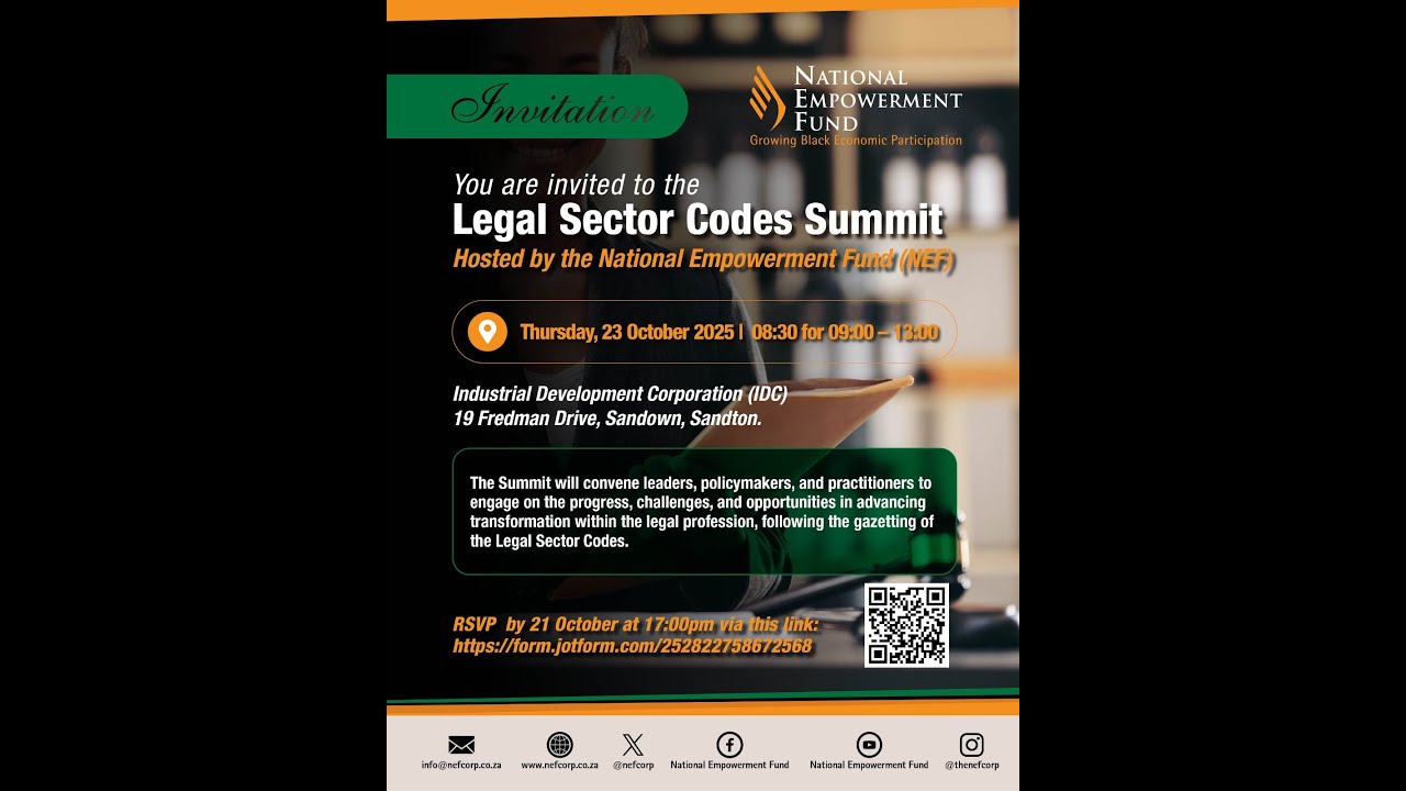 NEF LEGAL SECTOR CODES SUMMIT