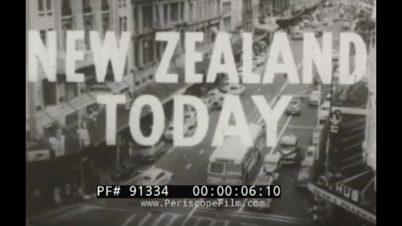 " NEW ZEALAND TODAY” EARLY 1960s EDUCATIONAL FILM  AUCKLAND   NATURAL RESOURCES & INDUSTRY  91334