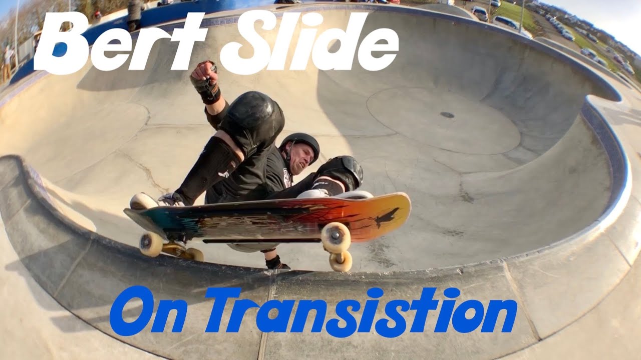 Learn To Bert Slide To Grind On Transition In A Pool On A Skateboard