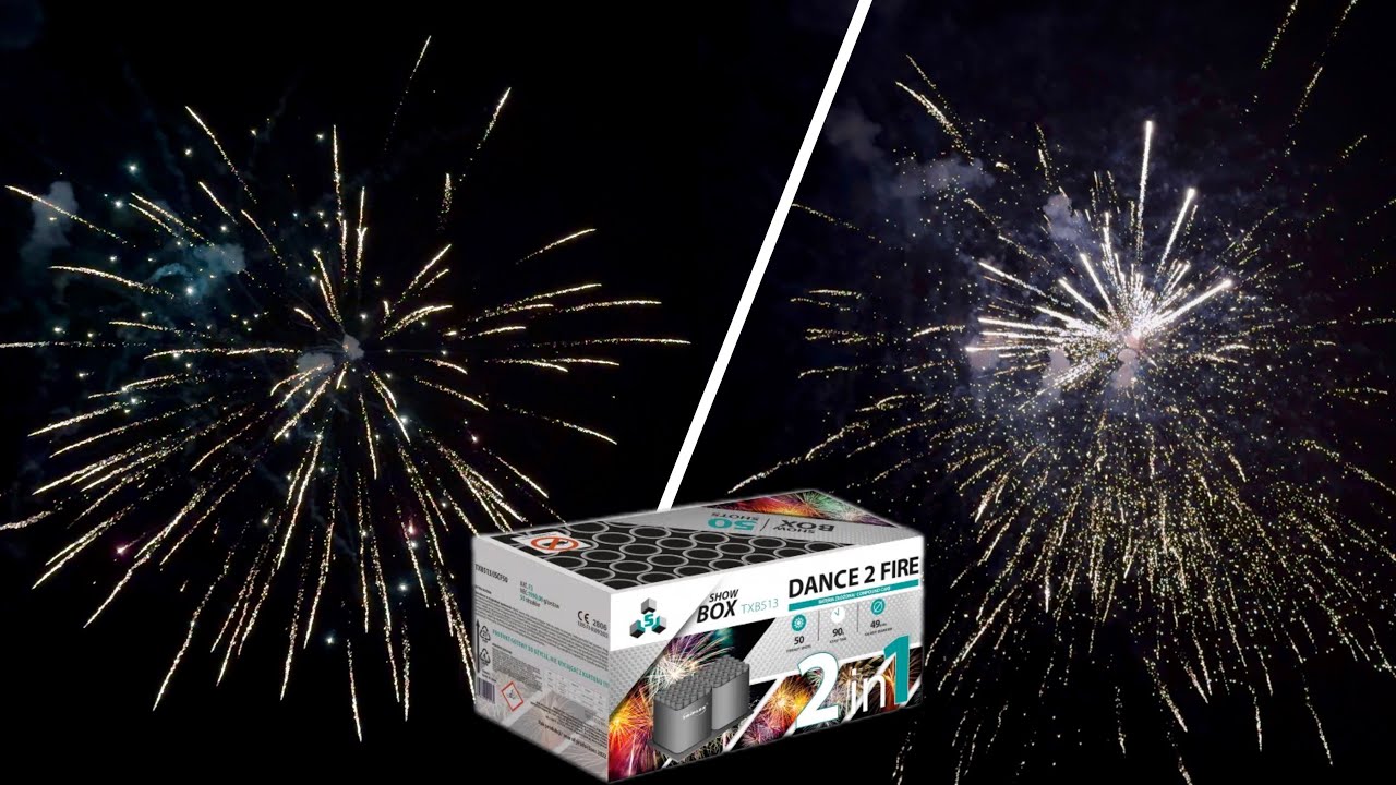 🌈 DANCE 2 FIRE TXB513 - Triplex 50 shots, 2 inch F3 😍 (2025)
