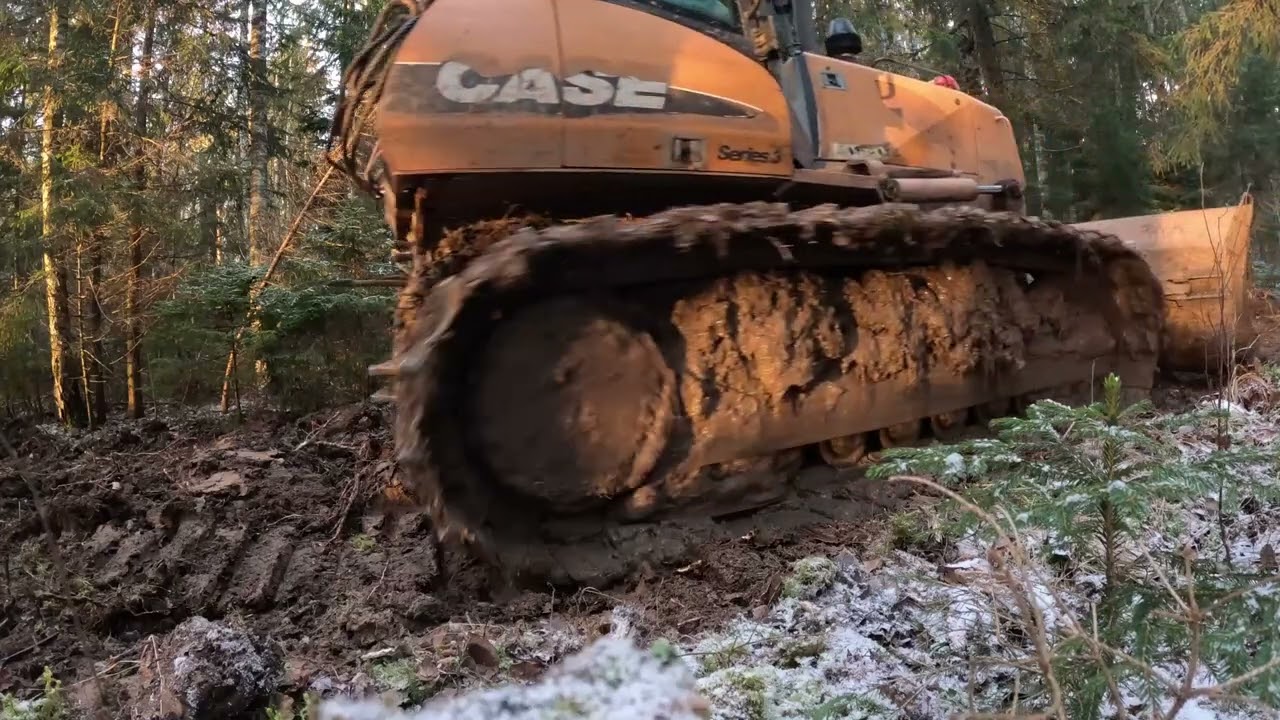 Case series 3 1150k bulldozer leveling ruts.