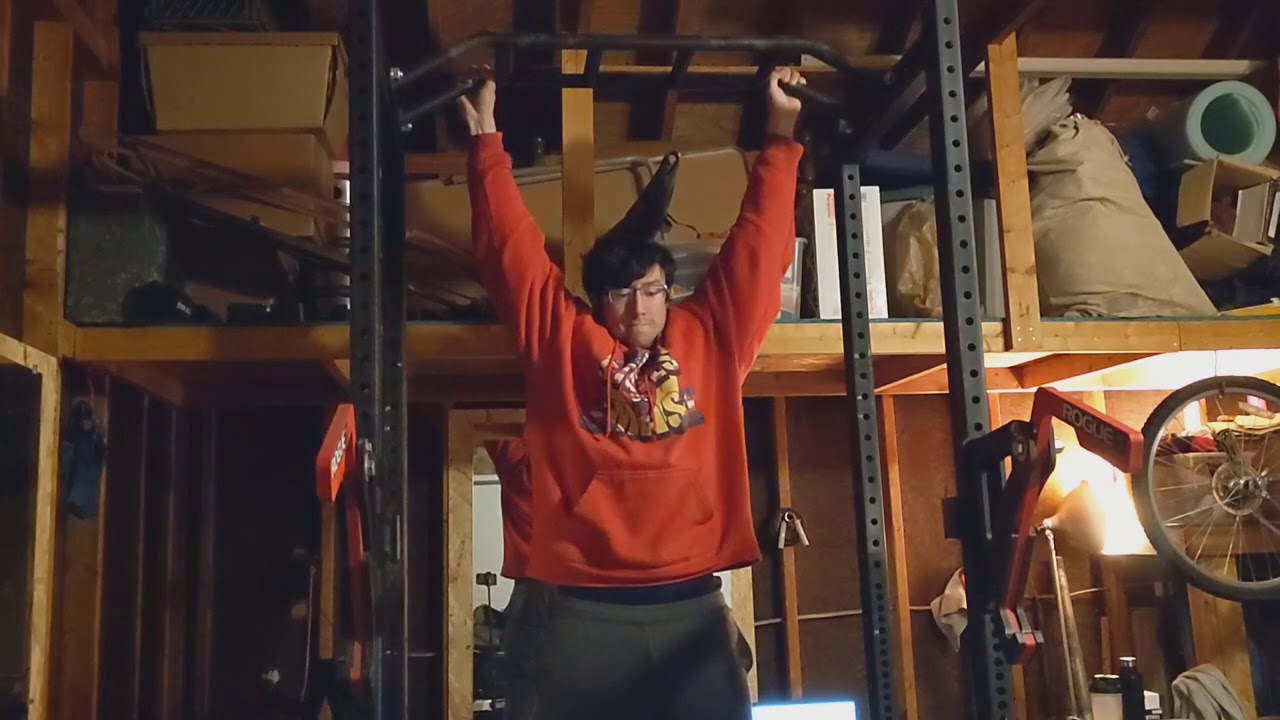 2 min 30 dead-hang @210 double re-grip