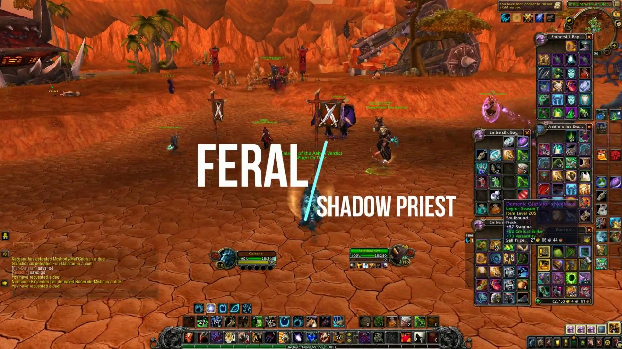 Wow | BFA Feral Druid duels (Pre patch)
