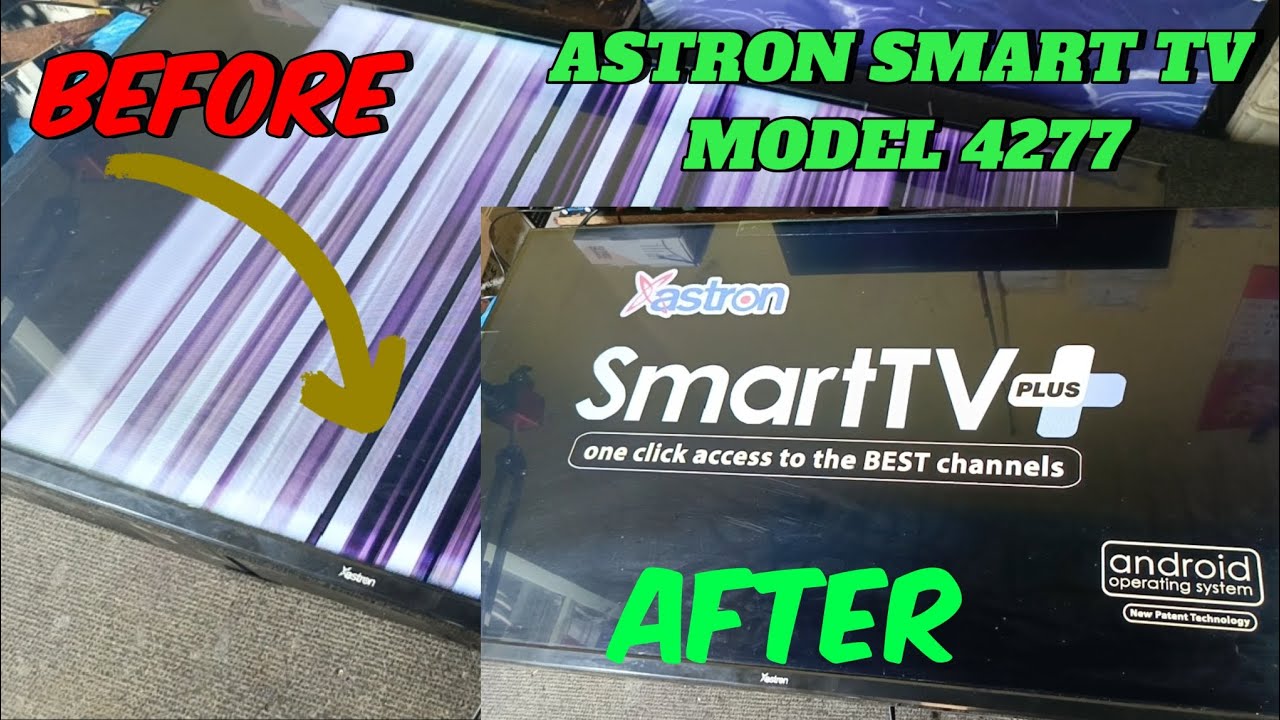 ASTRON MODEL= 4277 SMART TV Barlines Issue Repair STEP by STEP