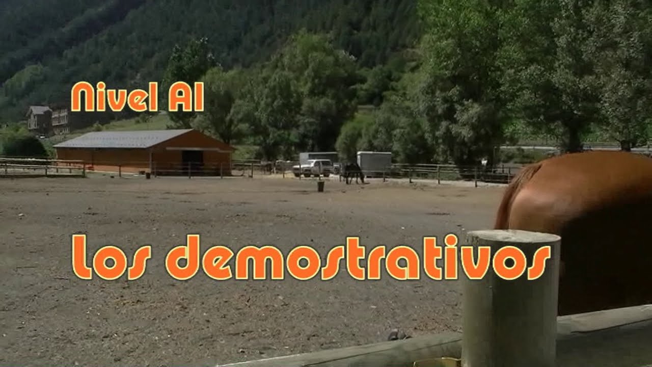 Los demostrativos. Nivel A1