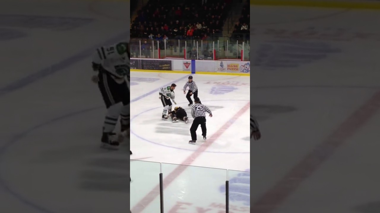 KO Yannick Dallaire vs Hubert Poulin LNAH 21-11-2016