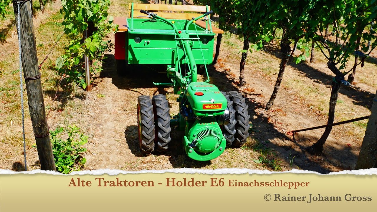 Alte Traktoren - Holder E6 Einachsschlepper