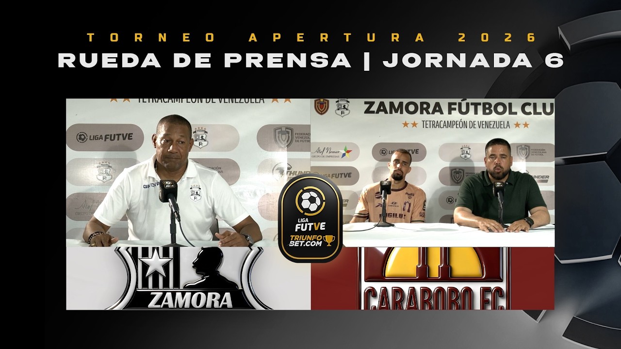 Rueda de prensa pospartido | Zamora - Carabobo | Liga FUTVE Triunfobet