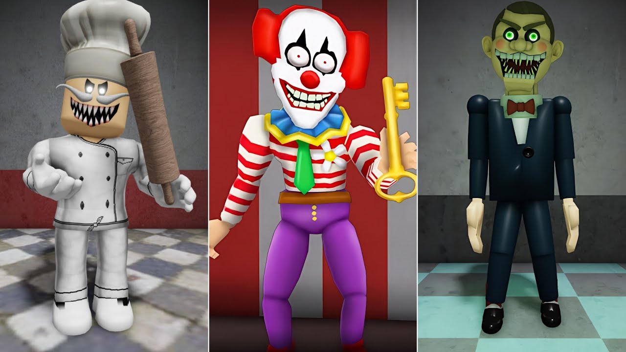RUN FROM PAPA PIZZA!, EPIC CHOPPER'S CARNIVAL BREAKOUT, RUN FROM MR FUNNY! ROBLOX
