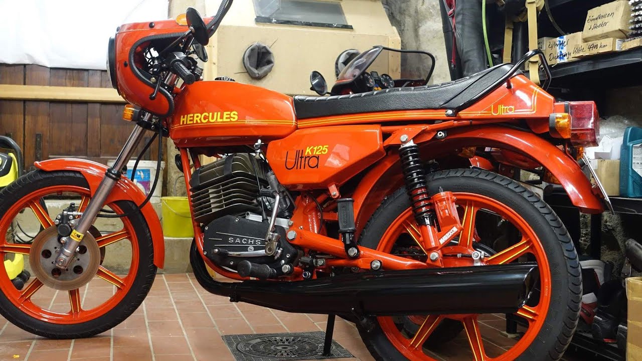 Ein Knickauspuff für die Hercules K125 (Ultra)