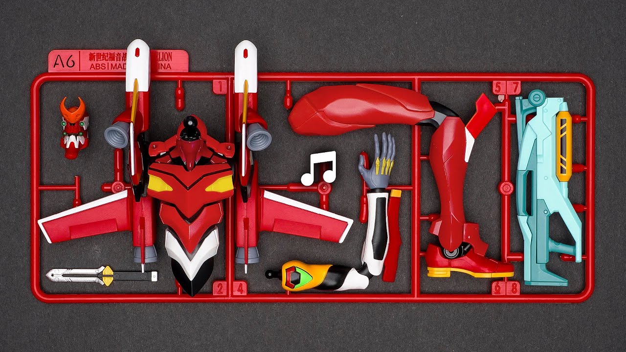 ♪Build: EVA Unit 02 | Neon Genesis Evangelion | Satisfying beat building | Speed build | Model Kit