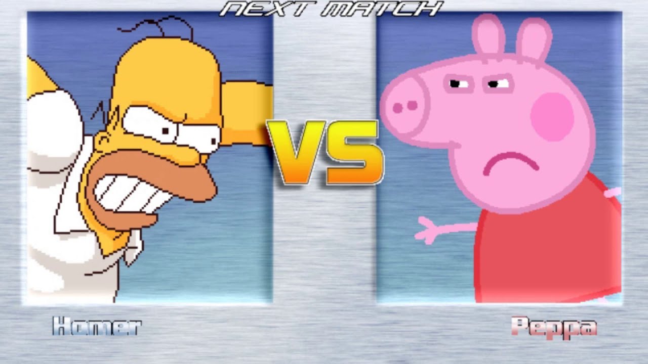 M.U.G.E.N. REQUEST | Homer Simpson vs Peppa Pig | The Simpsons vs Peppa Pig