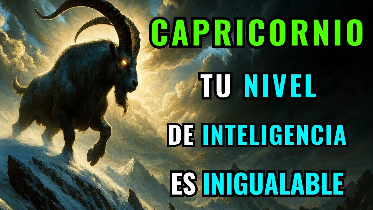 ♑🧠 CAPRICORNIO – No pueden ser más astutos que tú, y eso los pone nerviosos 😰