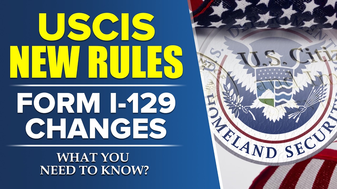 Новые правила USCIS: изменения в форме I-129 &mdash; что вам нужно знать? Иммиграция в США в 2026 году.
