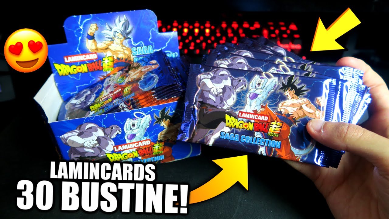 APRO 30 BUSTINE delle NUOVE LAMINCARDS di Dragon Ball SUPER 😍 Lamincard DBS Saga Collection 2020