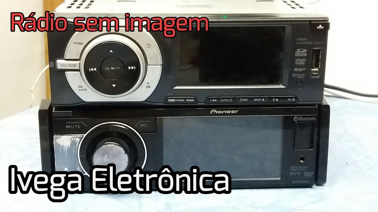 Rádio sem imagem, defeito está na frente ou traseira, como saber?