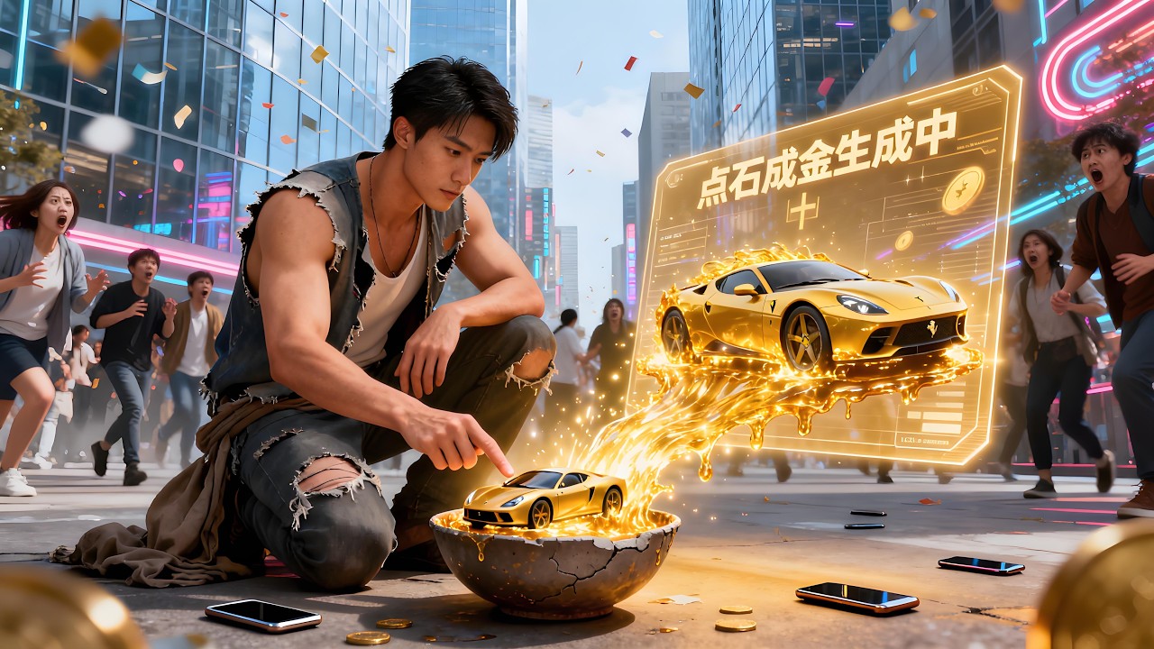 【完結】🔥隨手一點出現法拉利？我靠萬物升級系統走向人生致富路