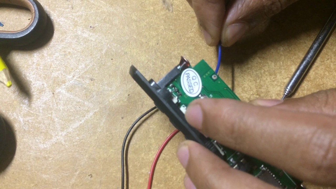 Como ligar a antena para rádio na placa decodificadora MP3/ FM/ SD/ P2/ Bluetooth