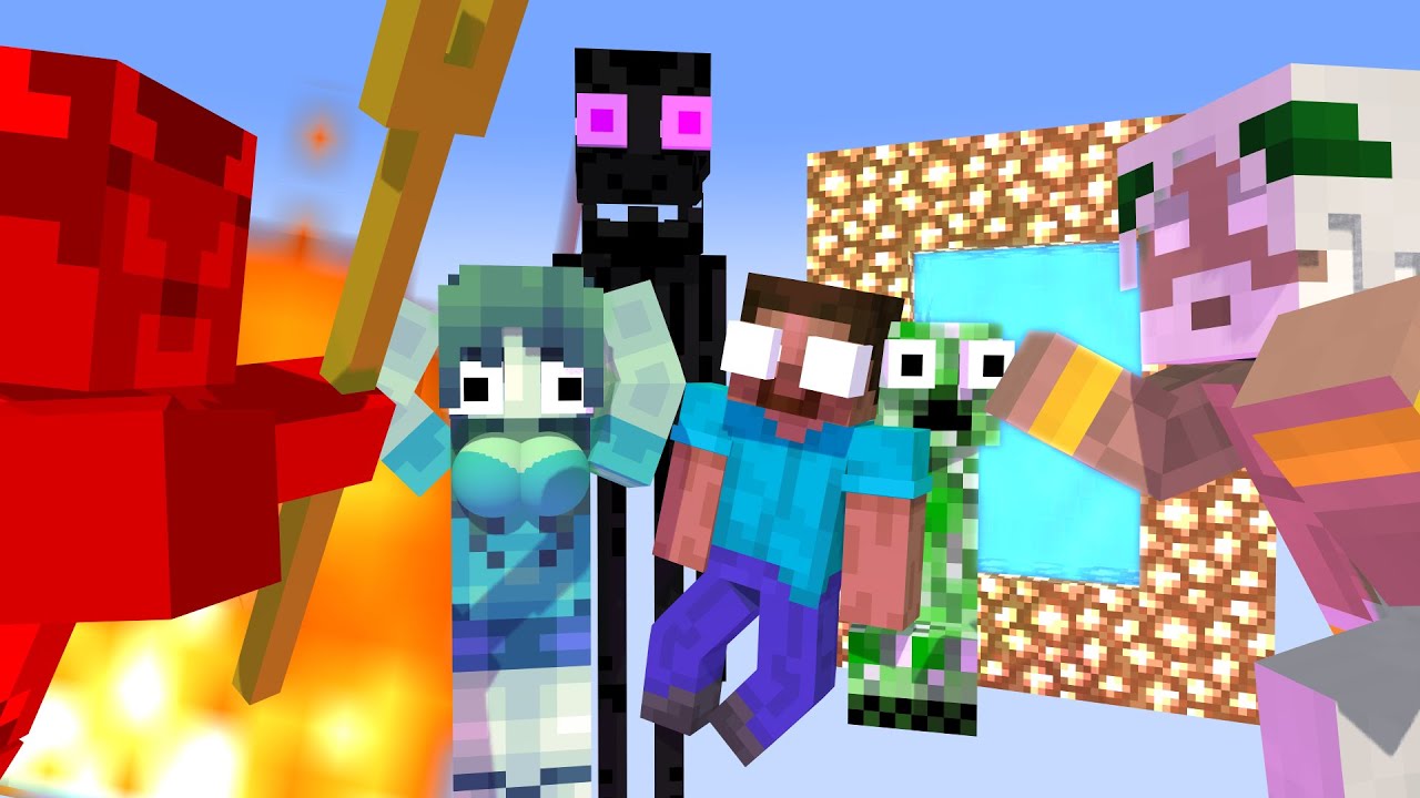 Monster School : HEAVEN OR HELL - Minecraft Animation