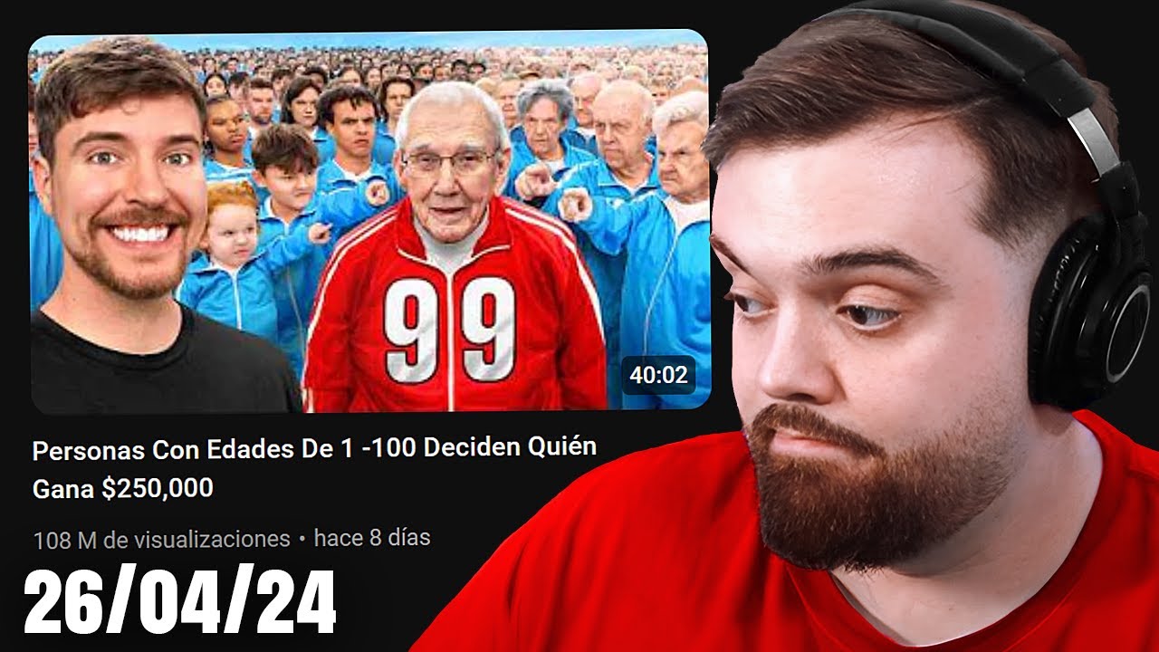 Personas Con Edades De 1 -100 Deciden Quién Gana $250,000｜REACCIONANDO A MRBEAST