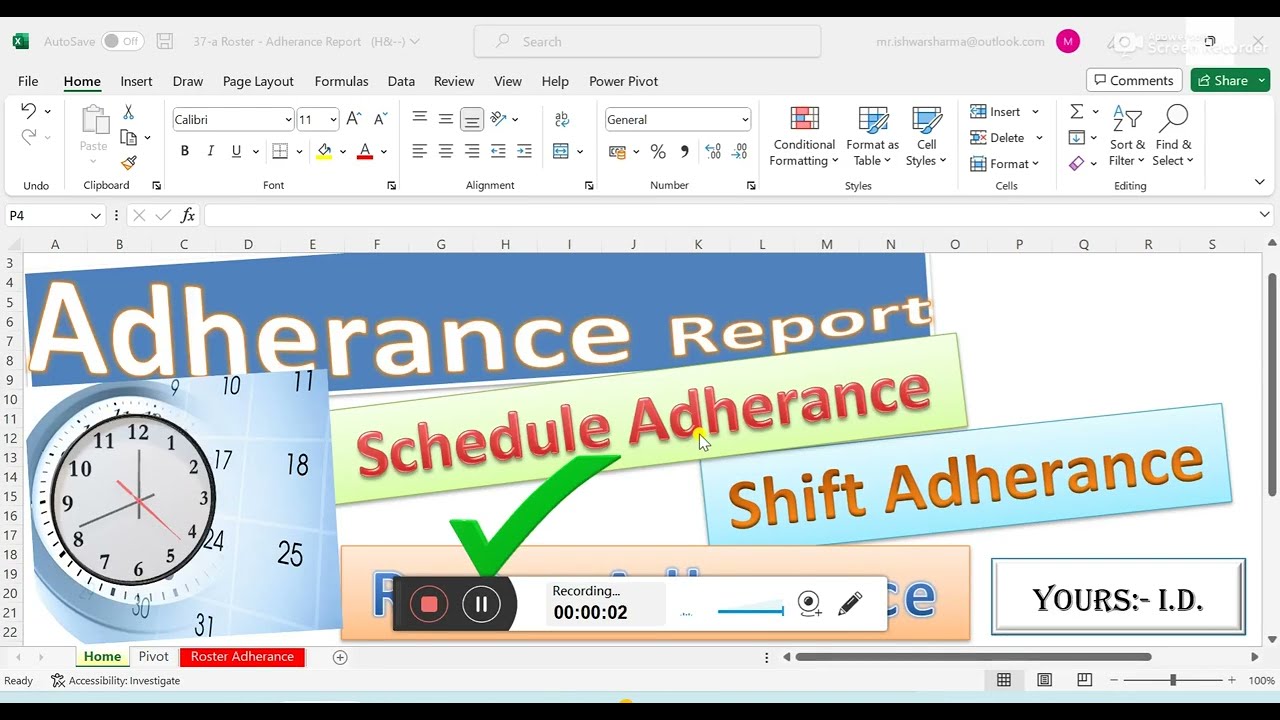 Adherence #Roster Adherence Report |WFM|