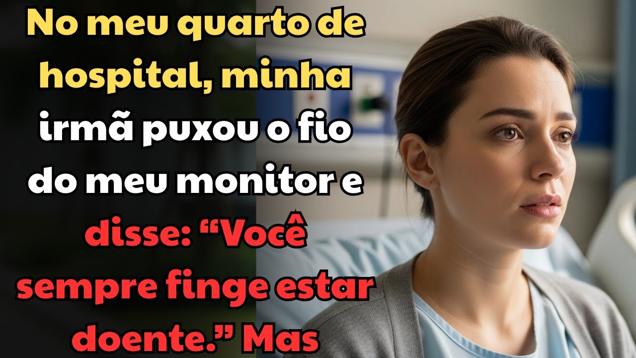 No Meu Quarto de Hospital, Minha Irmã Puxou o Fio do Monitor e Me Acusou de Fingir Doença