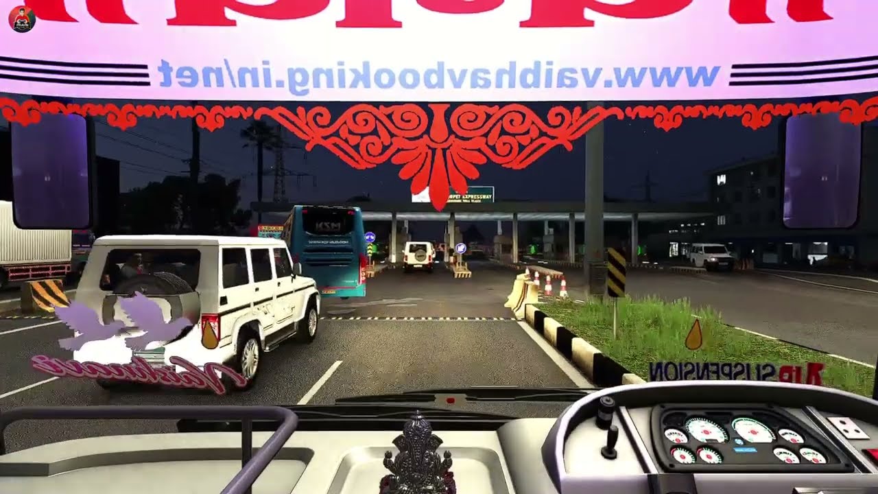 CABIN RIDE with vaibhav Travels [ INDIAN CT MAP ] Damodar Sleeper Bs4 Bus 🚌 | ETS2