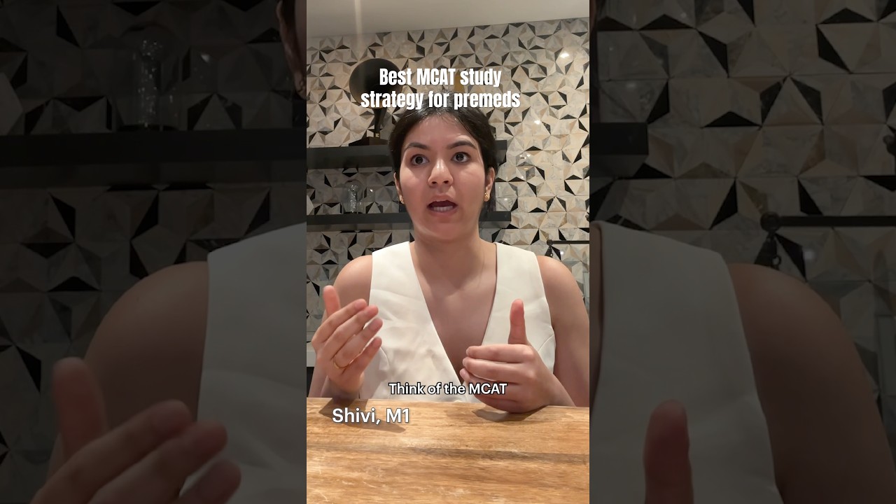 Best MCAT study strategy for premeds