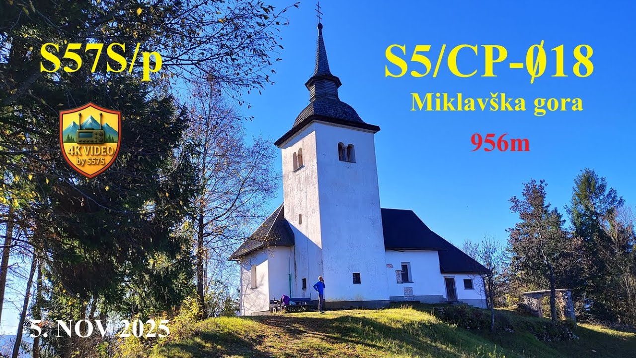 S57S on Miklavška gora S5/CP-018 4K Video (5 NOV 2025)