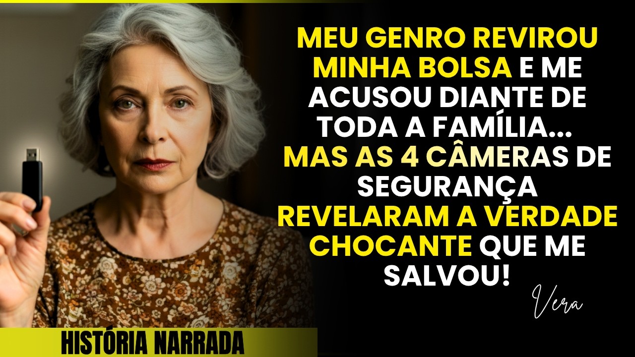 Meu genro revirou minha bolsa e me acusou diante da família… mas as filmagens revelaram a verdade.