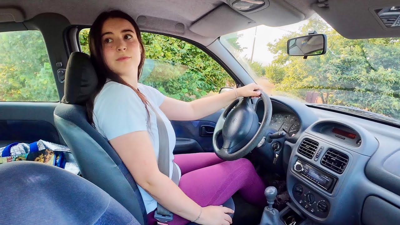 Let’s go for a ride in the countryside 🌼 | Girl driving an old car ASMRc