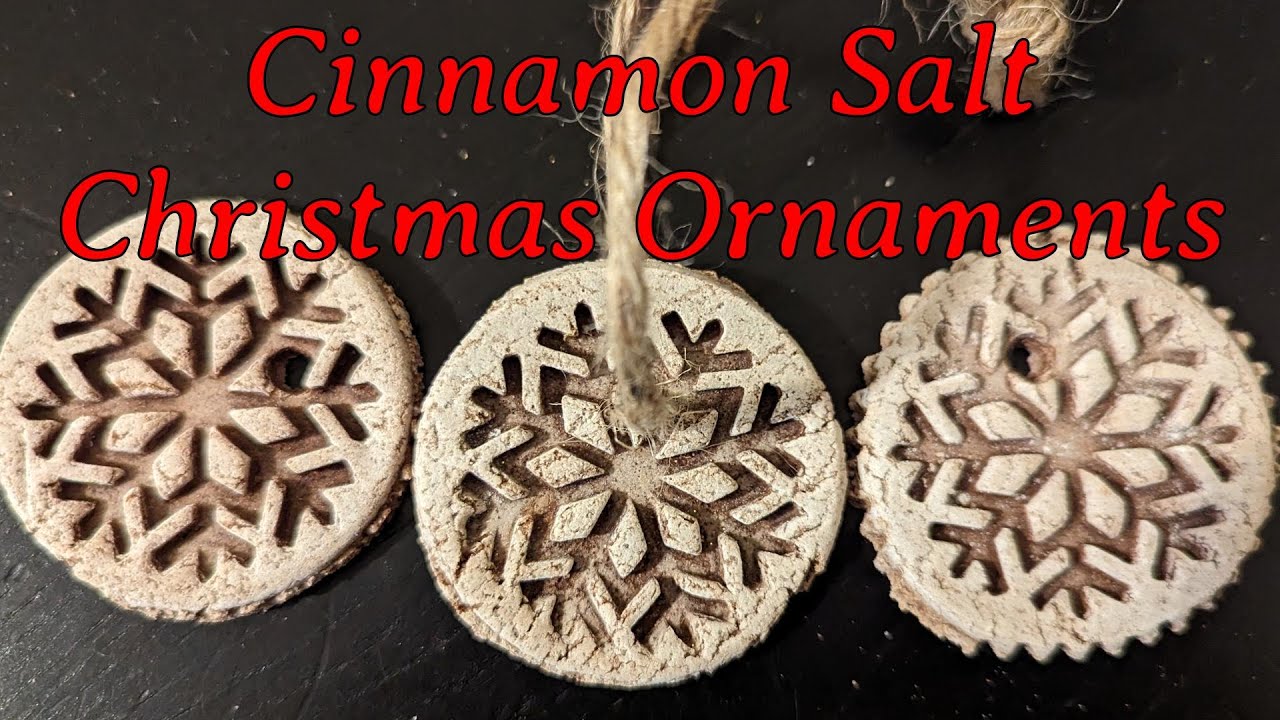 Homemade Cinnamon Salt Christmas Ornaments