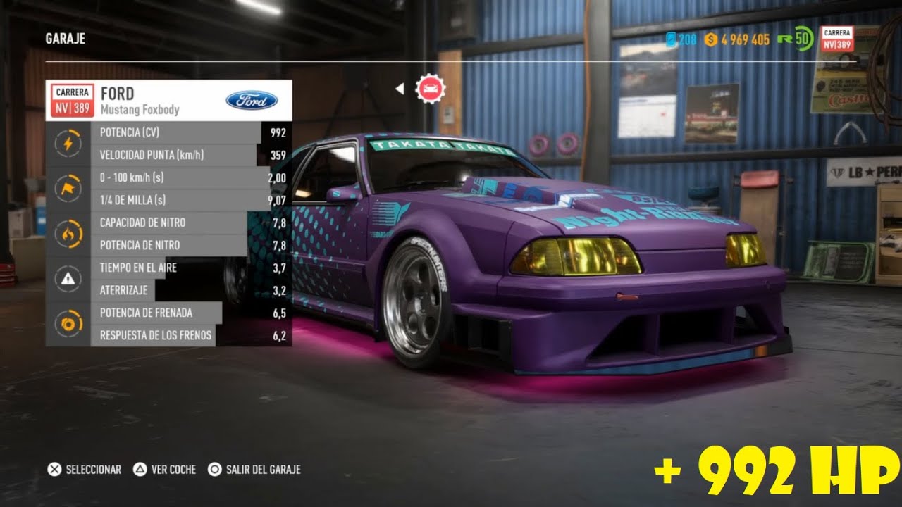 Ford Mustang Foxbody 992 HP customize and testing - Need for Speed Payback